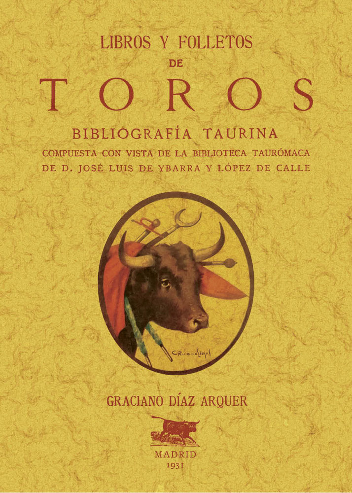 Libros y folletos de toros. Bibliografía taurina, de Díaz Arquer,, Graciano | portada del libro