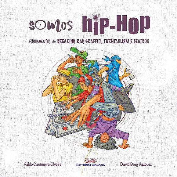 Somos hip-hop. FUNDAMENTOS, RAP, GRAFFITI, RUTNTABLISM e BEATBOX, de CASTIÑEIRA OLVEIRA, PABLO | portada del libro