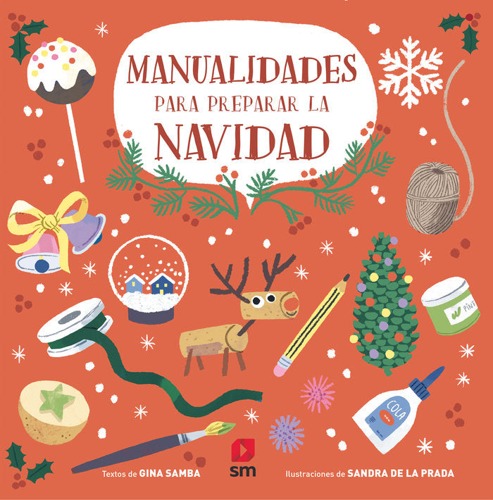 Manualidades para preparar la Navidad, de GINA SAMBA | portada del libro