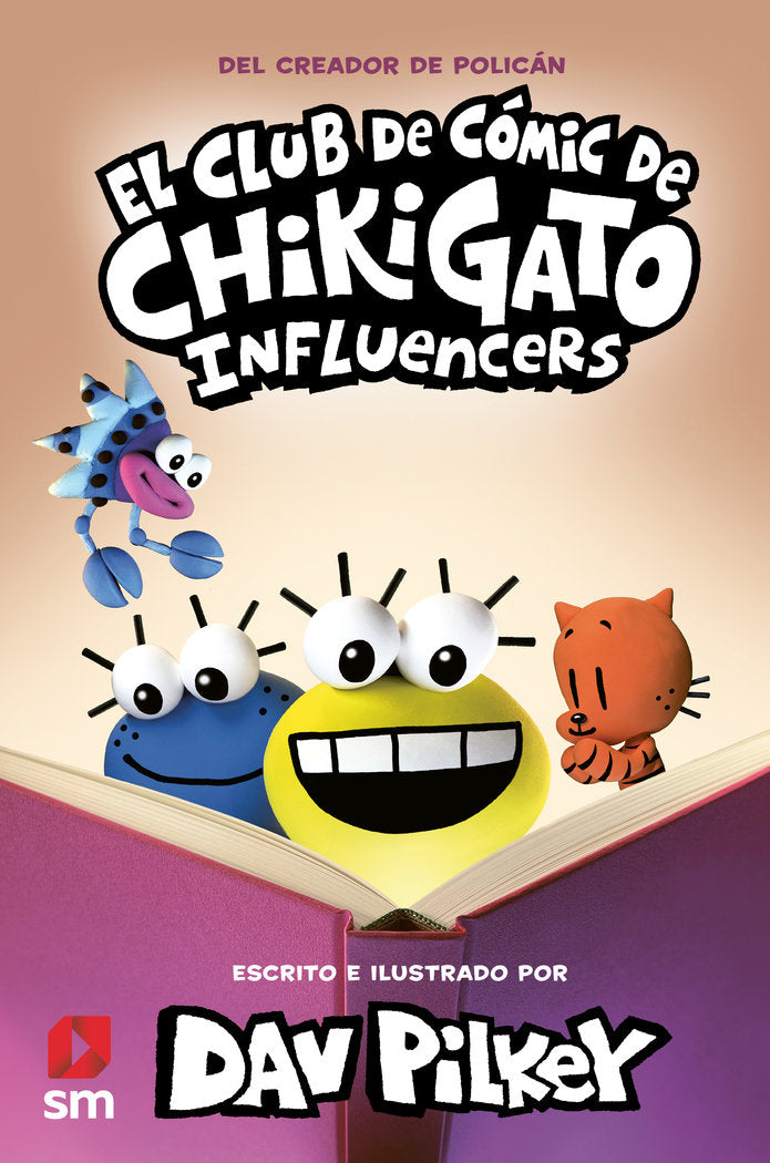 EL CLUB DE COMIC DE CHIKIGATO 5 INFLUENCERS, de PILKEY, DAV | portada del libro