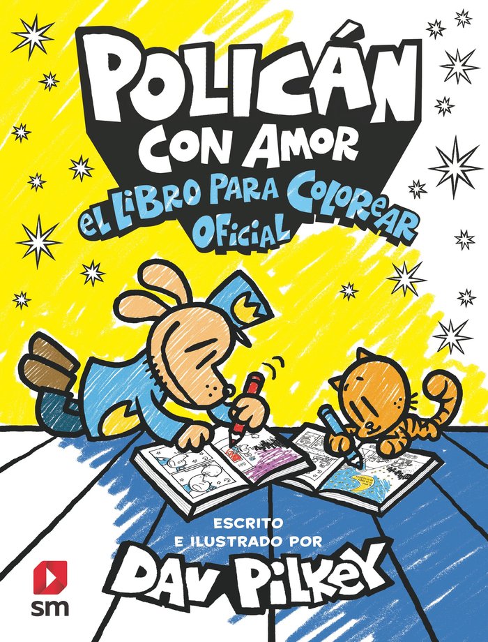 POLICAN CON AMOR EL LIBRO PARA COLOREAR OFICIAL, de PILKEY, DAV | portada del libro