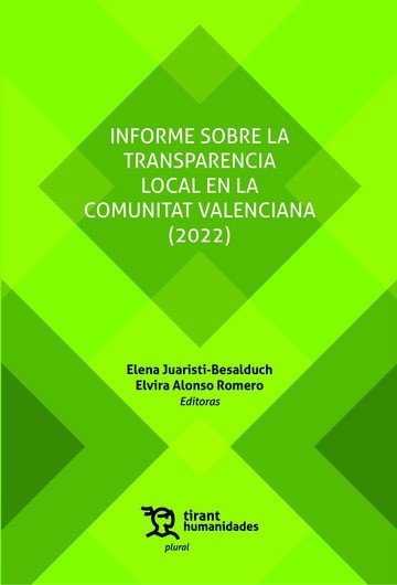 INFORME SOBRE LA TRANSPARENCIA LOCAL EN LA COMUNITAT VALENCI, de JUARISTI | portada del libro