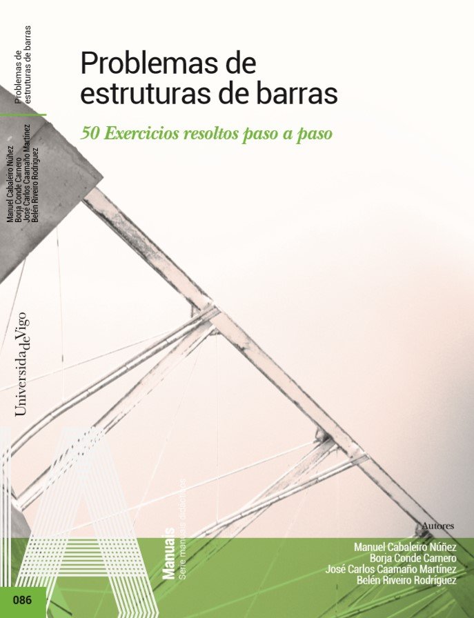 Problemas de estruturas de barras, de CABALEIRO NUÑEZ, MANUEL | portada del libro