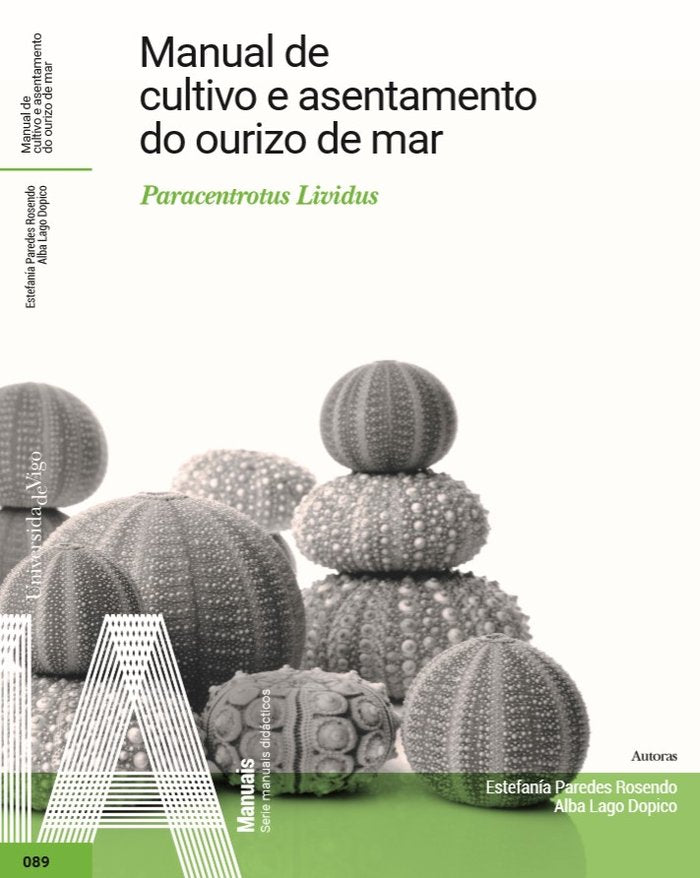 Manual de cultivo e asentamento do ourizo de mar, de PAREDES ROSENDO, ESTEFANIA | portada del libro