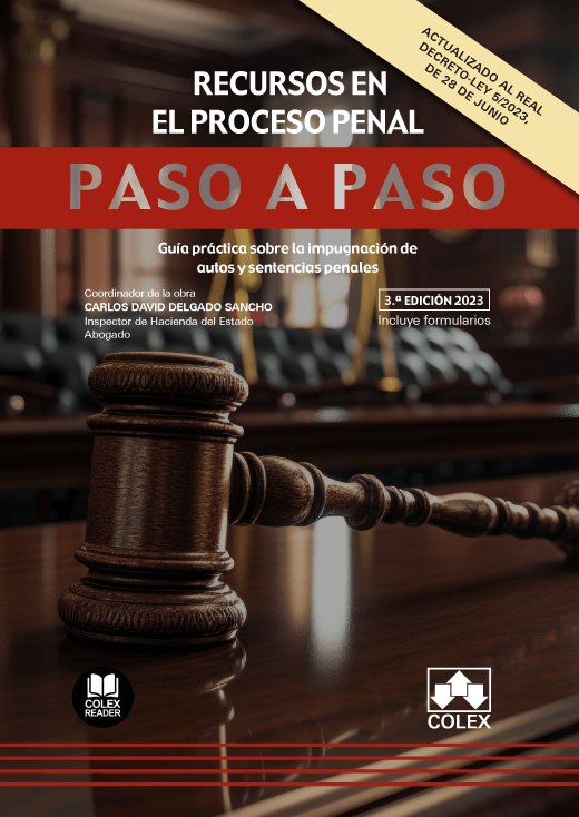 LOS RECURSOS EN EL PROCESO PENAL. PASO A PASO | portada del libro