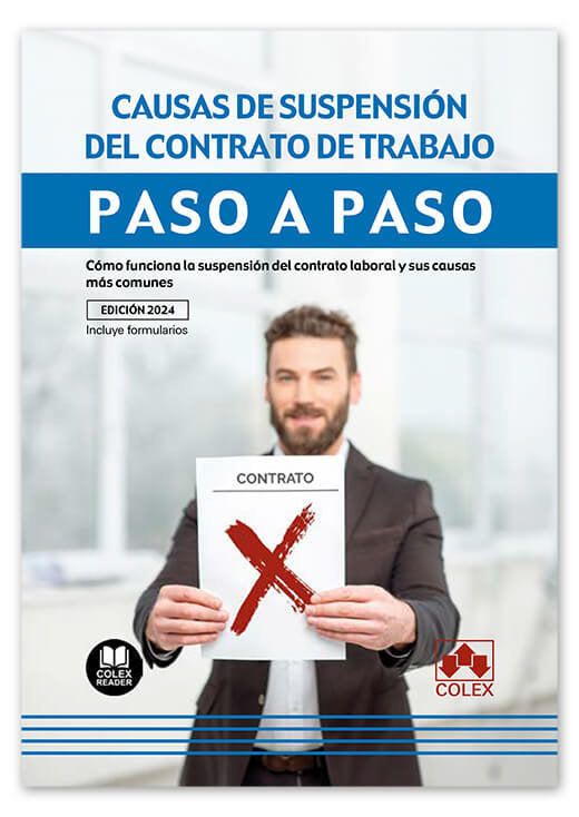 CAUSAS DE SUSPENSION DE CONTRATO DE TRABAJO PASO A PASO | portada del libro