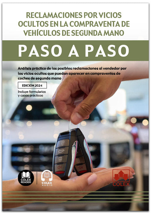 RECLAMACION POR VICIOS OCULTOS COMPRAVENTA VEHICULOS, de AA.VV. | portada del libro