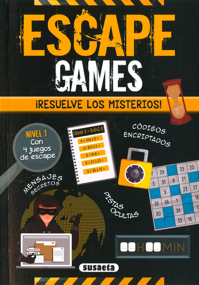 ESCAPE GAMES. ¡RESUELVE LOS MISTERIOS! NIVEL 1, de MONHARD, MALLORY | portada del libro