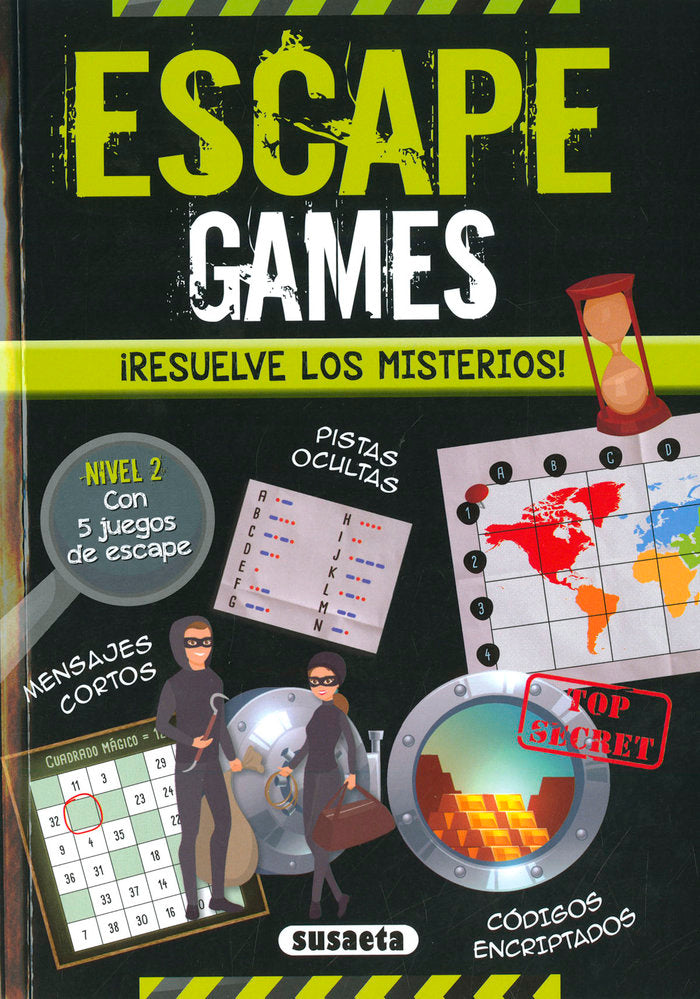 ESCAPE GAMES. ¡RESUELVE LOS MISTERIOS! NIVEL 2, de MONHARD, MALLORY | portada del libro