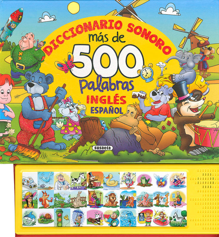 DICCIONARIO SONORO. MAS DE 500 PALABRAS EN INGLES-ESPAÑOL, de SUSAETA | portada del libro