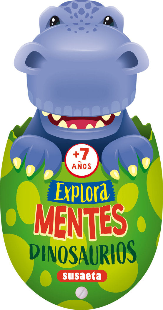 EXPLORA MENTES DINOSAURIOS + DE 7 AÑOS, de SUSAETA EDICIONES | portada del libro