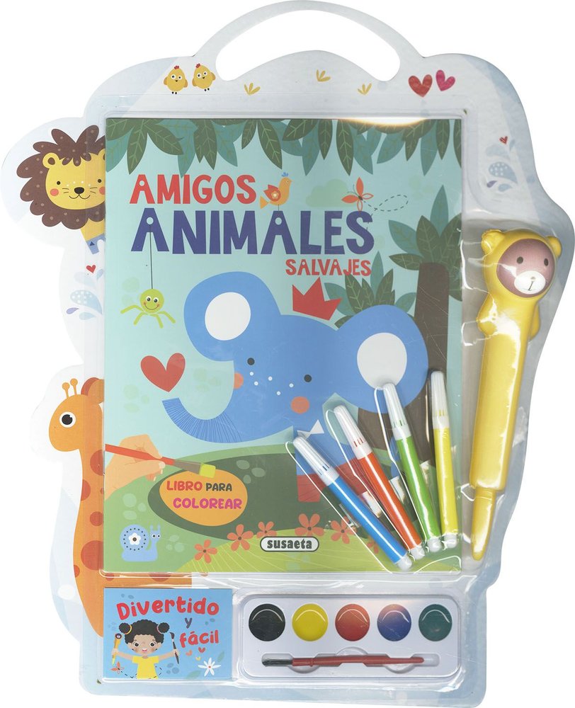 AMIGOS ANIMALES SALVAJES, de SUSAETA EDICIONES | portada del libro