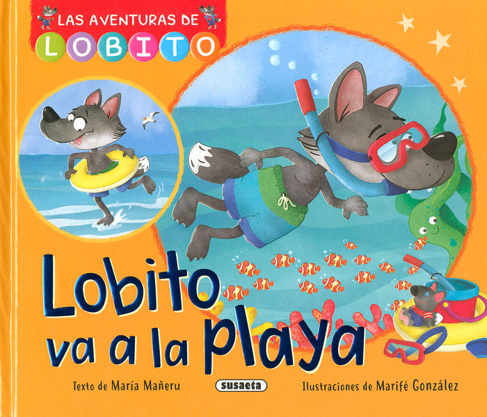 LOBITO VA A LA PLAYA, de MAÑERU, MARIA | portada del libro