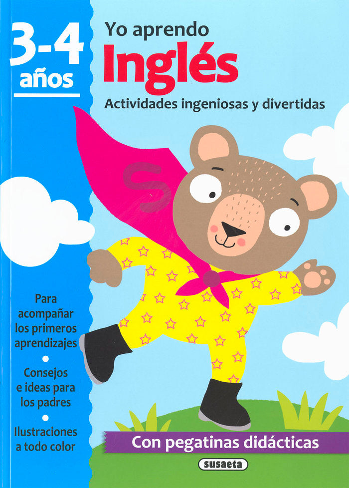 INGLES 3-4 AÑOS, de SUSAETA, EQUIPO | portada del libro