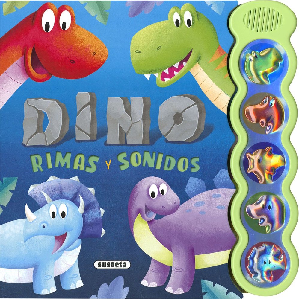 DINOSAURIOS RIMAS Y SONIDOS, de SUSAETA EDICIONES | portada del libro