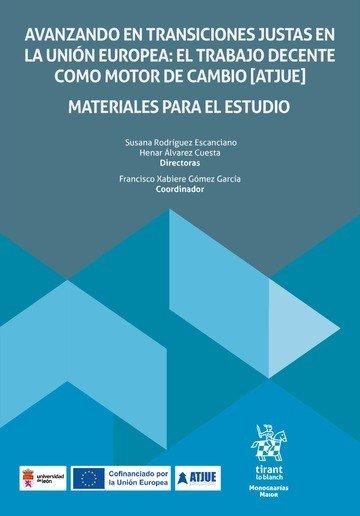 AVANZANDO EN TRANSICIONES JUSTAS EN LA UNION EUROPEA: EL TRA, de RODRIGUEZ ESCANCIANO | portada del libro