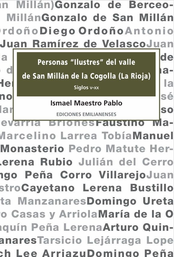 PERSONAS ILUSTRES DEL VALLE DE SAN MILLAN DE LA COGOLLA (LA, de MAESTRO PABLO, ISMAEL | portada del libro