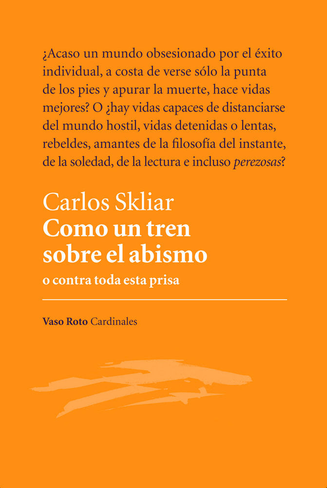 Como un tren sobre el abismo, de Skliar, Carlos | portada del libro
