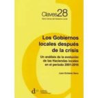 Los Gobiernos locales después de la crisis, de JUAN ECANIZ SANS | portada del libro