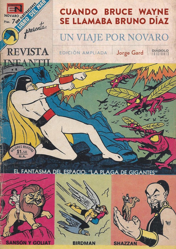 CUANDO BRUCE WAYNE SE LLAMABA BRUNO DIAZ. UN VIAJE POR NOVARO, de GARD,JORGE | portada del libro