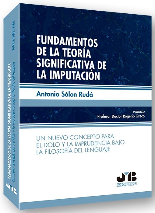 Fundamentos de la teoría significativa de la imputación, de Sólon Rudá, Antonio | portada del libro