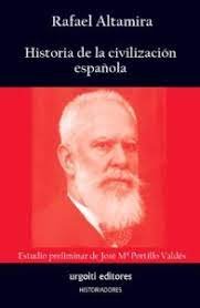 HISTORIA DE LA CIVILIZACION ESPAÑOLA, de RAFAEL ALTAMIRA | portada del libro
