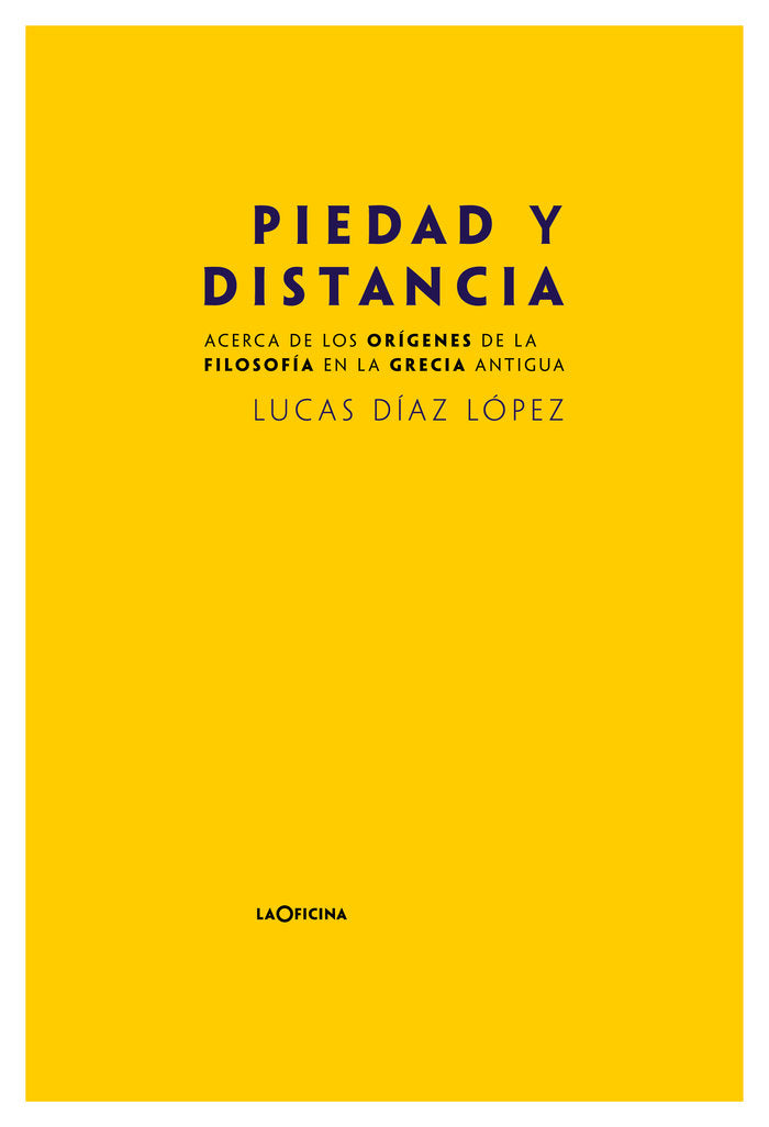 Piedad y distancia, de DIAZ LOPEZ | portada del libro