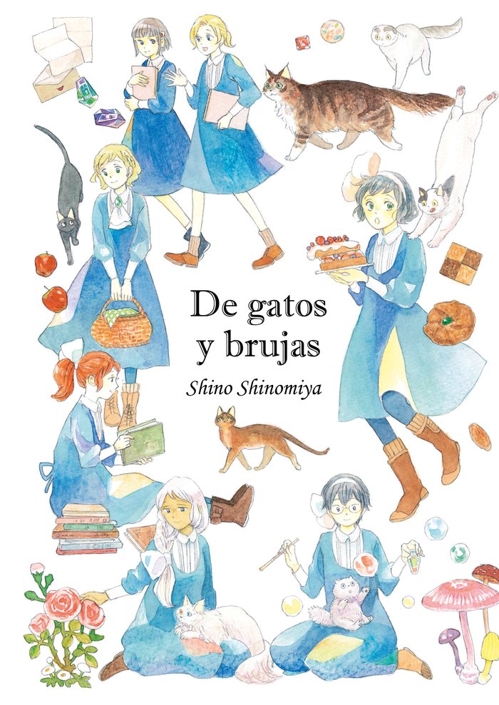 De gatos y brujas, de Shinomiya, Shino | portada del libro