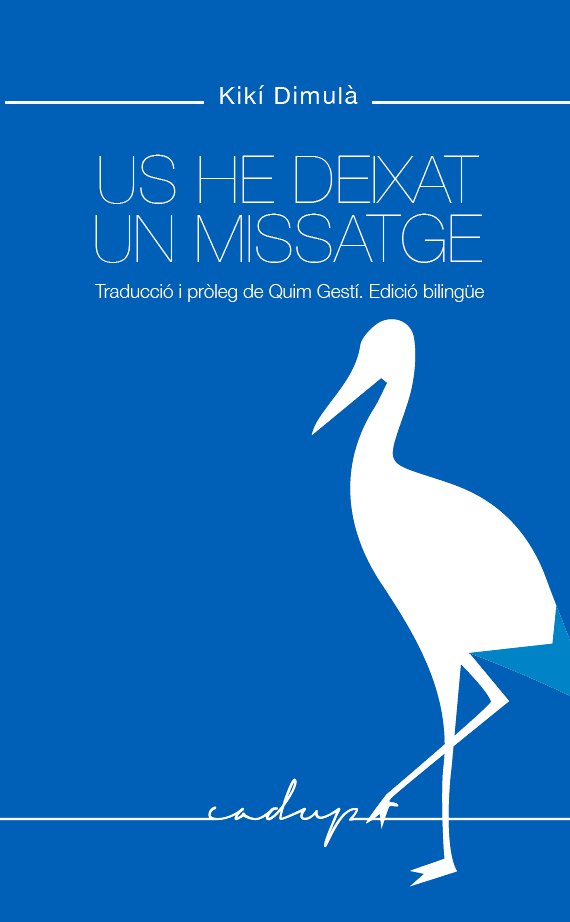 US HE DEIXAT UN MISSATGE, de DIMOULA, KIKI | portada del libro