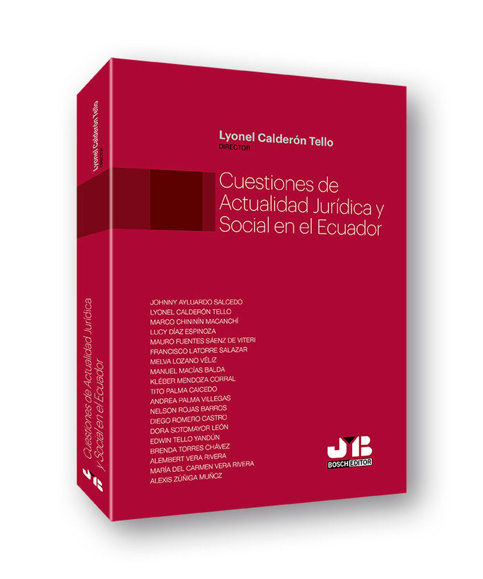 Cuestiones de actualidad jurídica y social en el Ecuador, de Calderón Tello, Lyonel | portada del libro