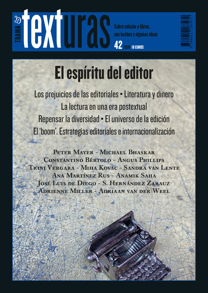 Texturas 42: el espíritu del editor, de Varios autores | portada del libro