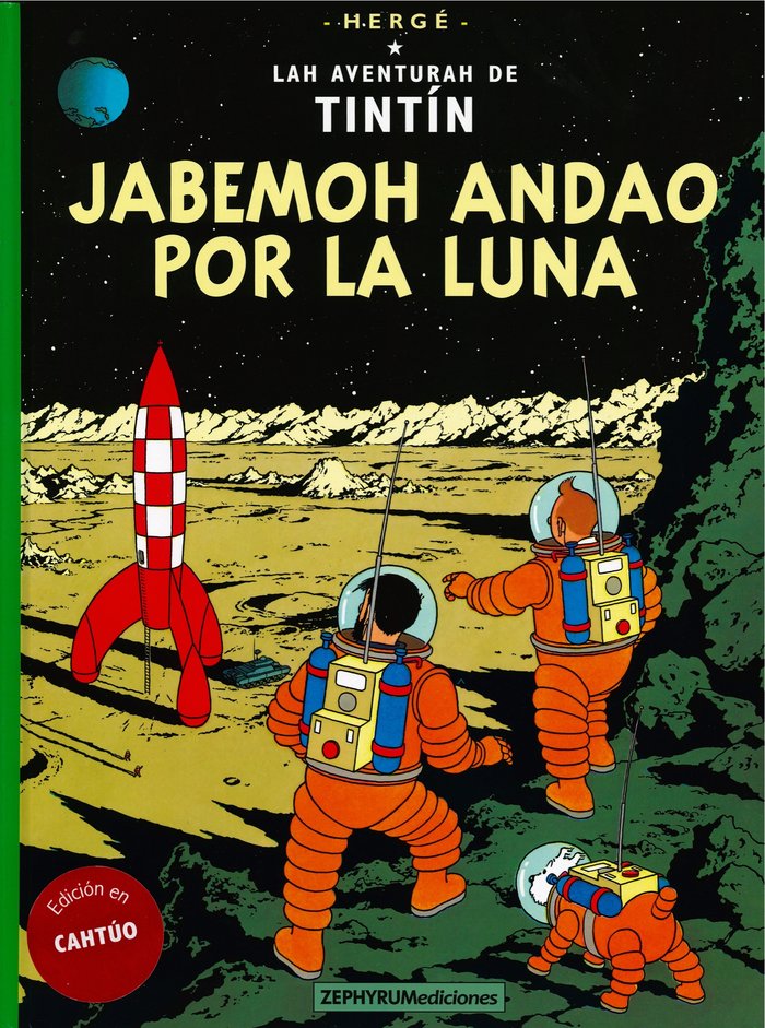 Tintin 17/ Jabemoh andao por la Luna (cahtuo), de Hergé | portada del libro