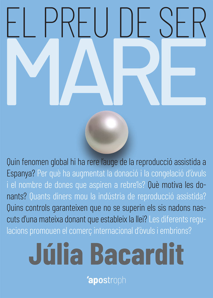 El preu de ser mare, de Bacardit, Júlia | portada del libro