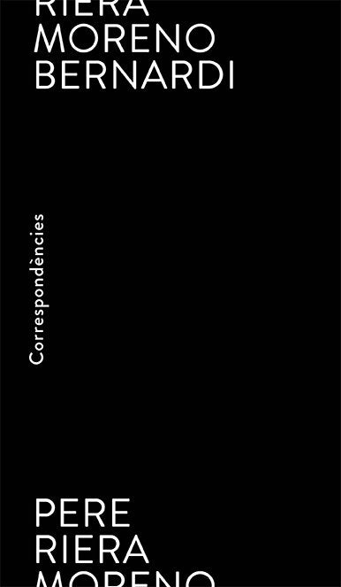 Correspondències, de Bernardi, Moreno | portada del libro