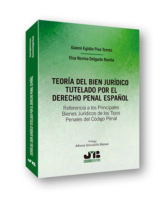 Teoría del bien jurídico tutelado por el Derecho penal español, de Piva Torres, Gianni Egidio | portada del libro