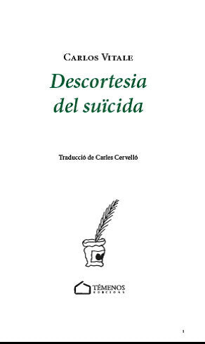 Descortesia del suïcida, de Vitale, Carlos | portada del libro