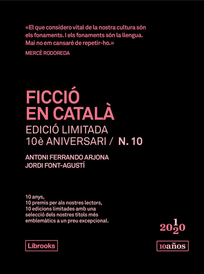 Ficció en català. Edició limitada 10è aniversari n. 10, de Font-Agustí, Jordi | portada del libro