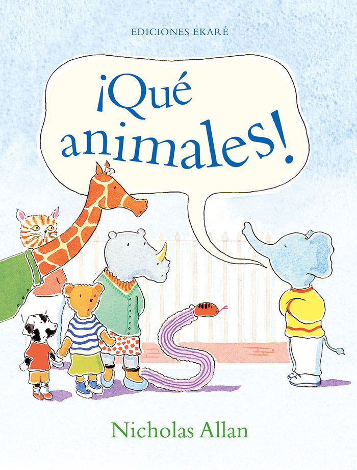 QUE ANIMALES, de NICHOLAS ALLAN | portada del libro