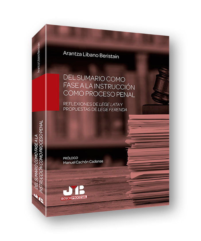 Del sumario como fase a la instrucción como proceso penal, de Libano Beristain, Arantza | portada del libro