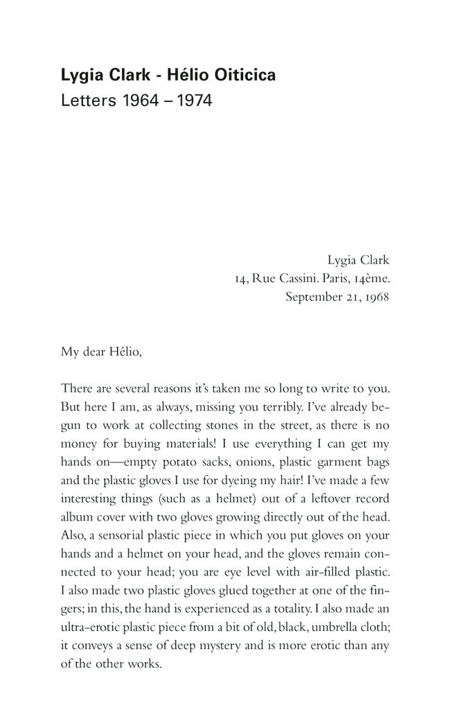 LYGIA CLARK - HELIO OITICICA - ING, de CLARK | portada del libro
