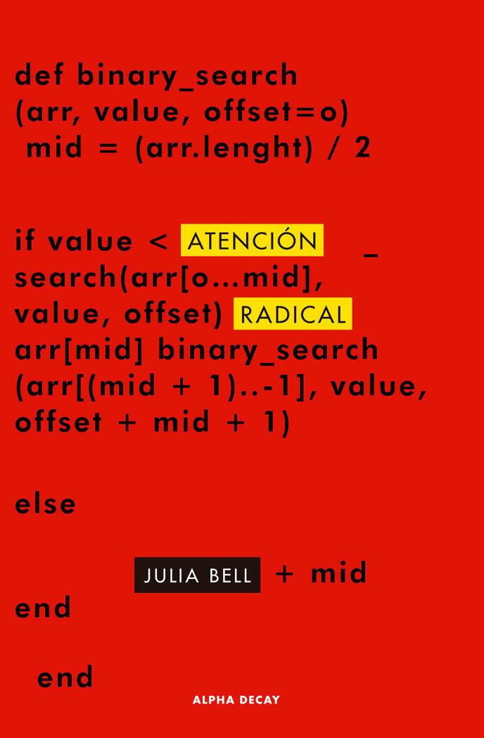 ATENCION RADICAL, de BELL, JULIA | portada del libro