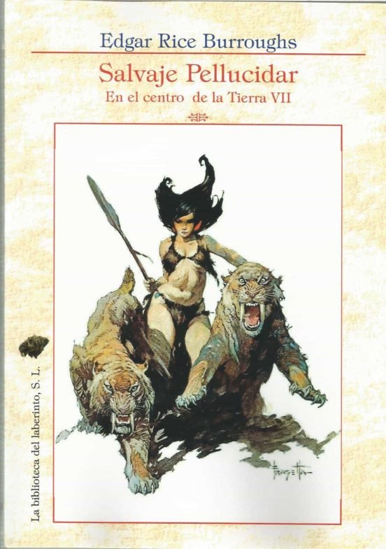 SALVAJE PELLUCIDAR, de BURROUGHS | portada del libro