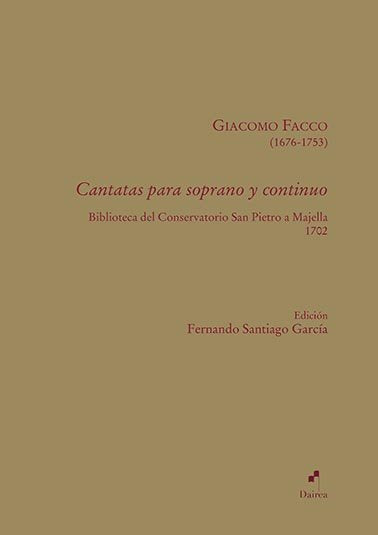Cantatas para soprano y continuo, de FACCO, GIACOMO | portada del libro