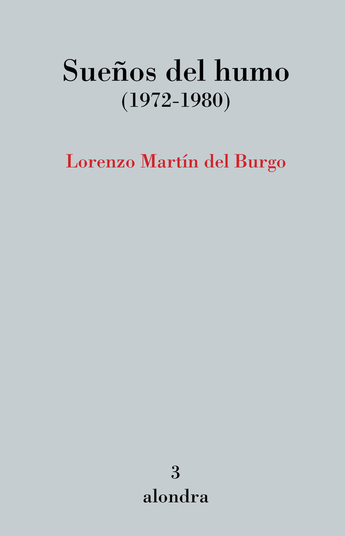 SUEÑOS DEL HUMO (1972-1980), de MARTIN DEL BURGO, LORENZO | portada del libro