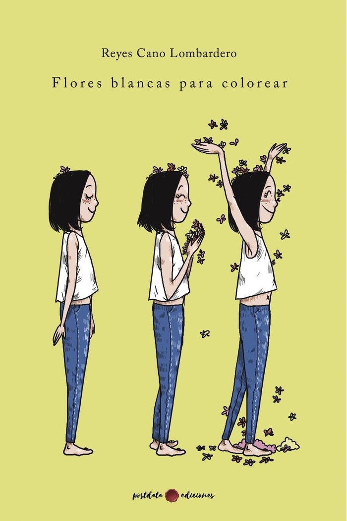 Flores blancas para colorear, de Cano Lombardero, Reyes | portada del libro