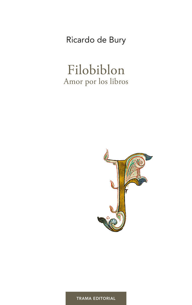 Filobiblon, de DE BURY | portada del libro