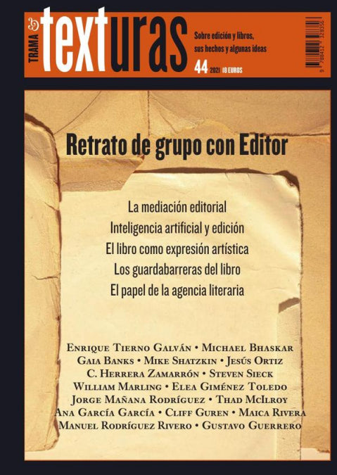 Texturas 44: Retrato de grupo con Editor, de AA.VV. | portada del libro