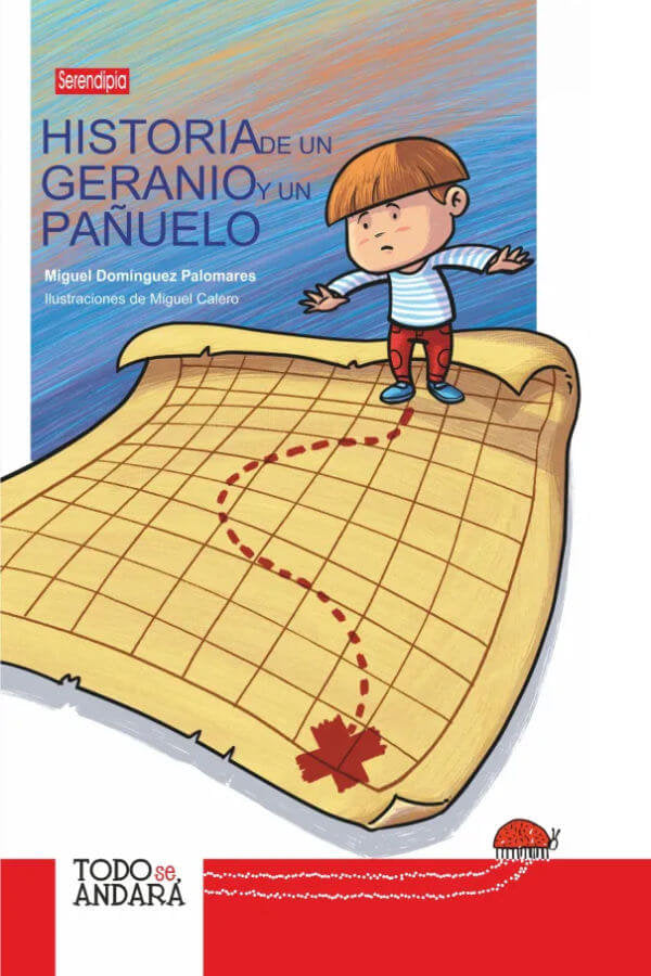 HISTORIA DE UN GERANIO Y UN PAÑUELO, de CALERO HERNÁNDEZ, MIGUEL | portada del libro