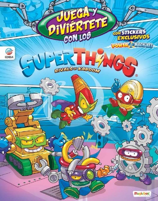 JUEGA Y DIVIERTETE CON LOS SUPERZINGS POWER MACHINES | portada del libro