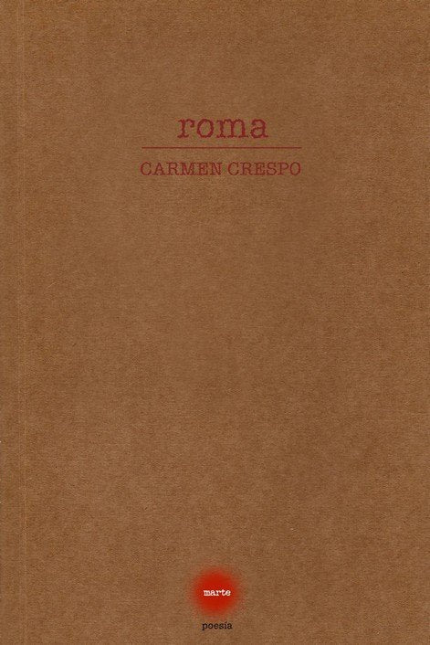 ROMA, de CARMEN CRESPO | portada del libro